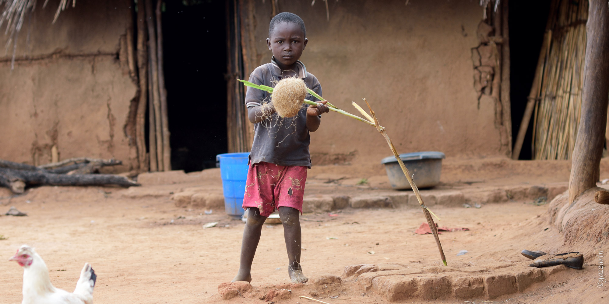 selbstgemachter Fussball -  Zambia