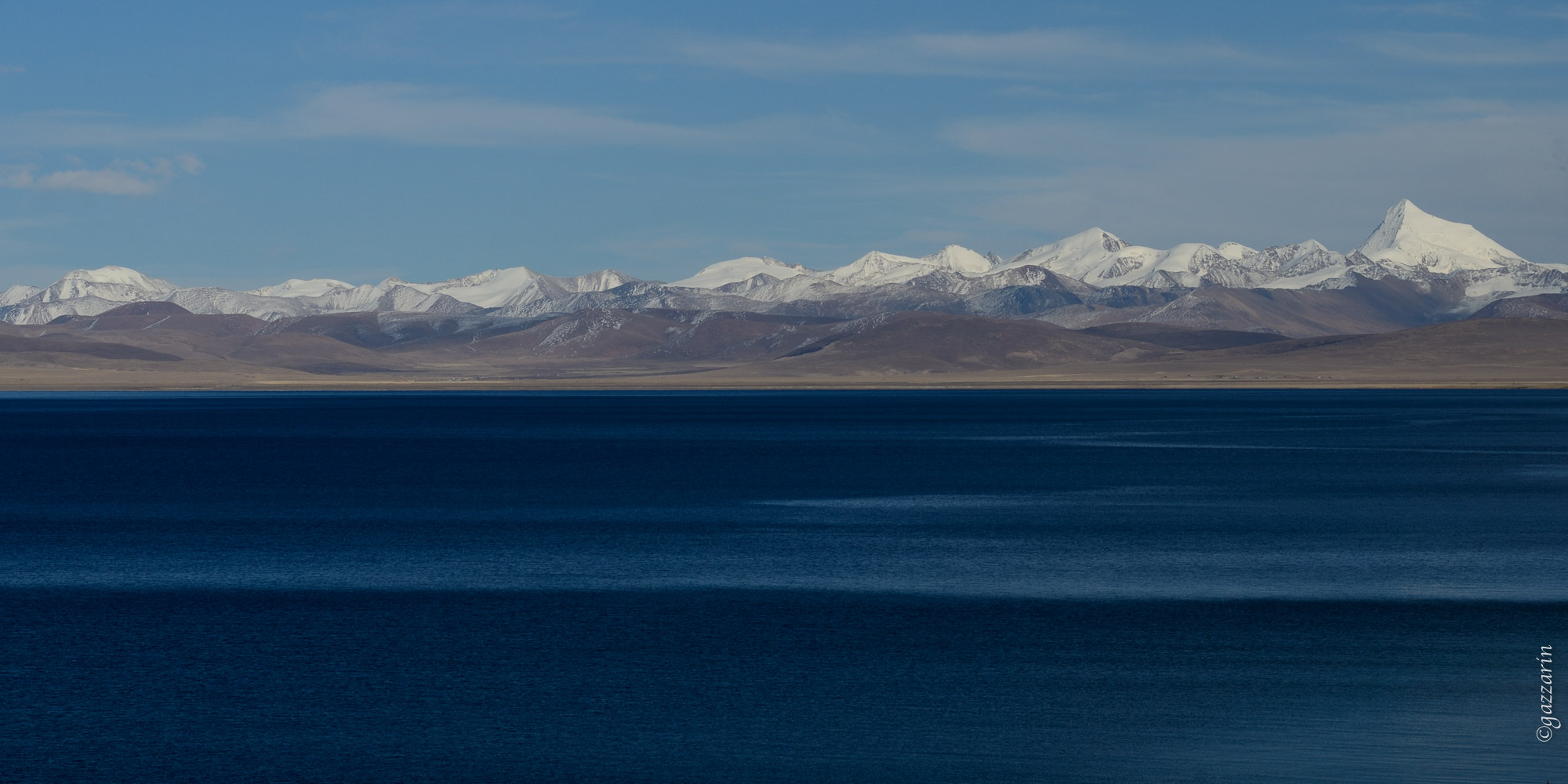 blau vor weissen Bergen (Tibet) 
